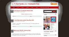 Desktop Screenshot of lfclub.gojuryu.cz